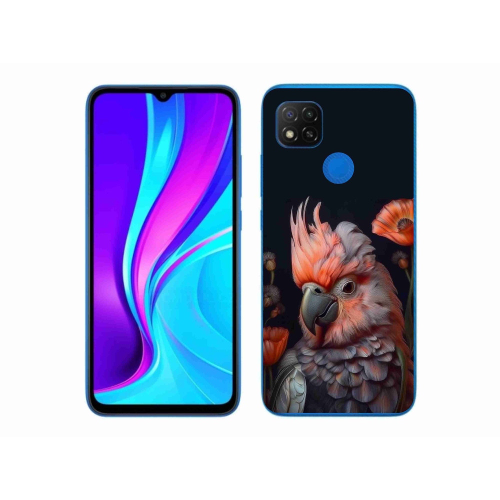 Gélový kryt mmCase na Xiaomi Redmi 9C - papagáj kakadu vo farbách