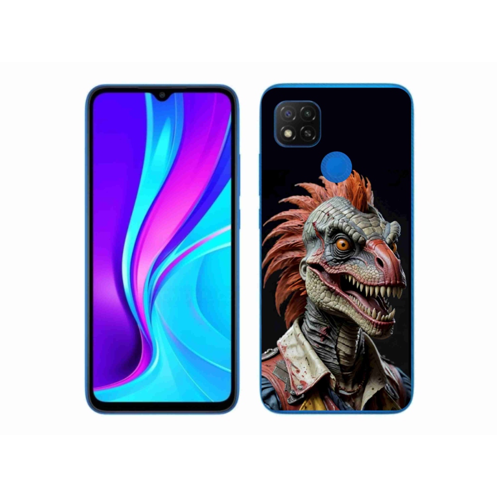 Gélový kryt mmCase na Xiaomi Redmi 9C - punk dinosaurus