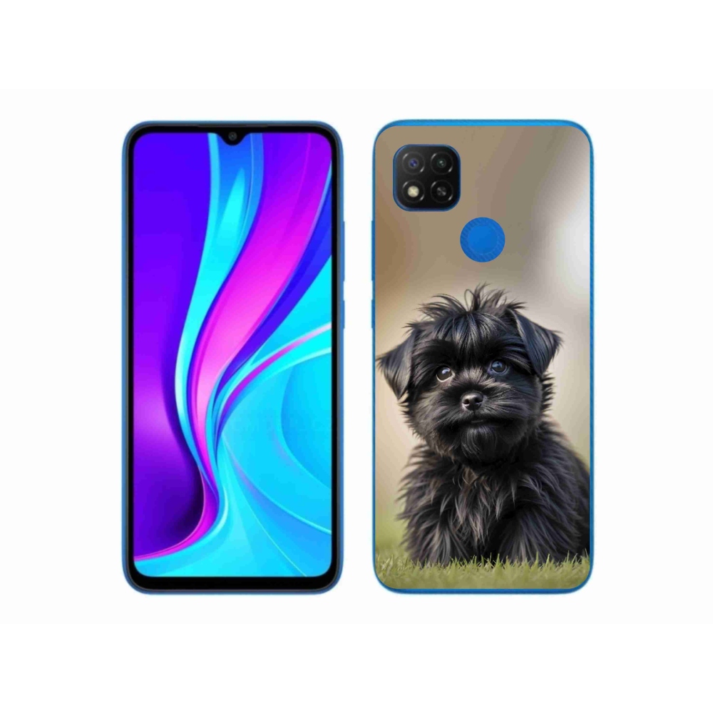Gélový kryt mmCase na Xiaomi Redmi 9C - roztomilý čierny psík