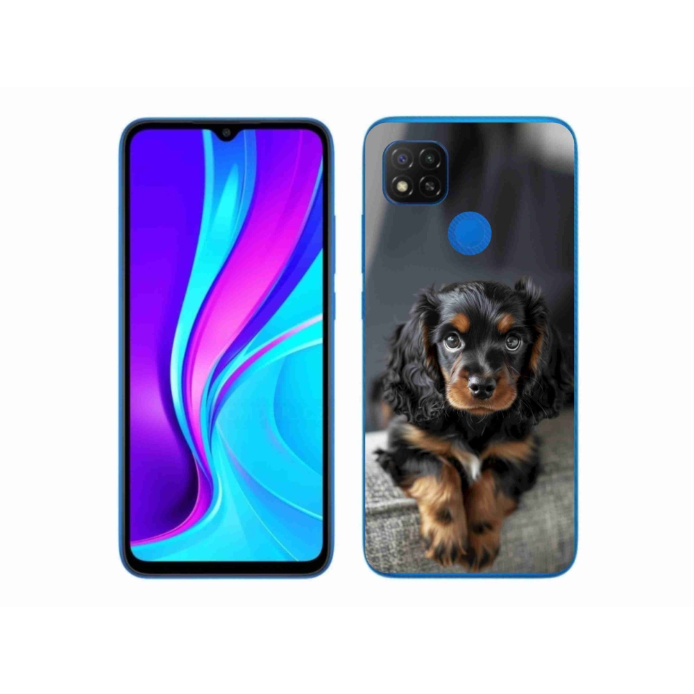 Gélový kryt mmCase na Xiaomi Redmi 9C - roztomilý dlhosrstý jazvečík