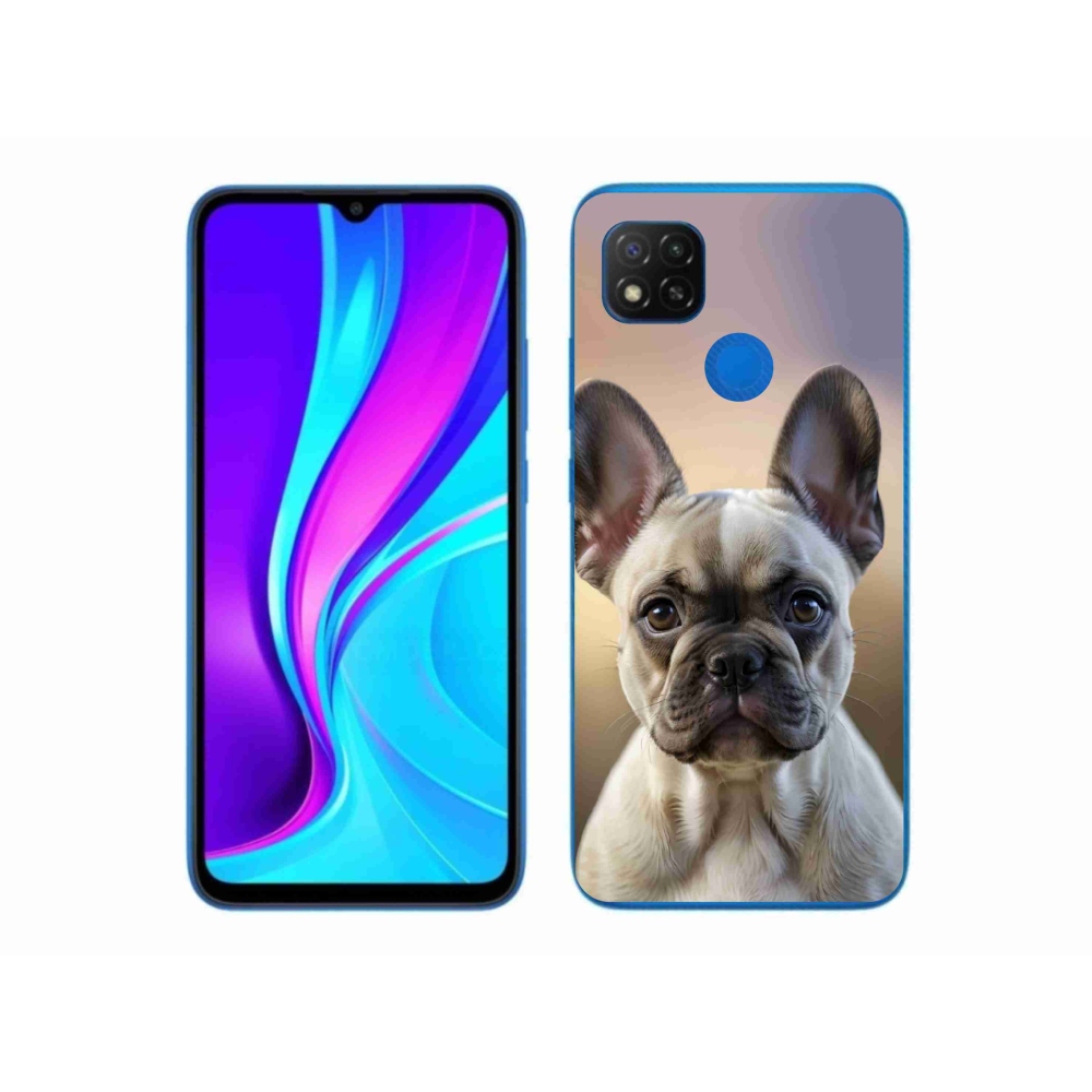 Gélový kryt mmCase na Xiaomi Redmi 9C - roztomilý francúzsky buldoček