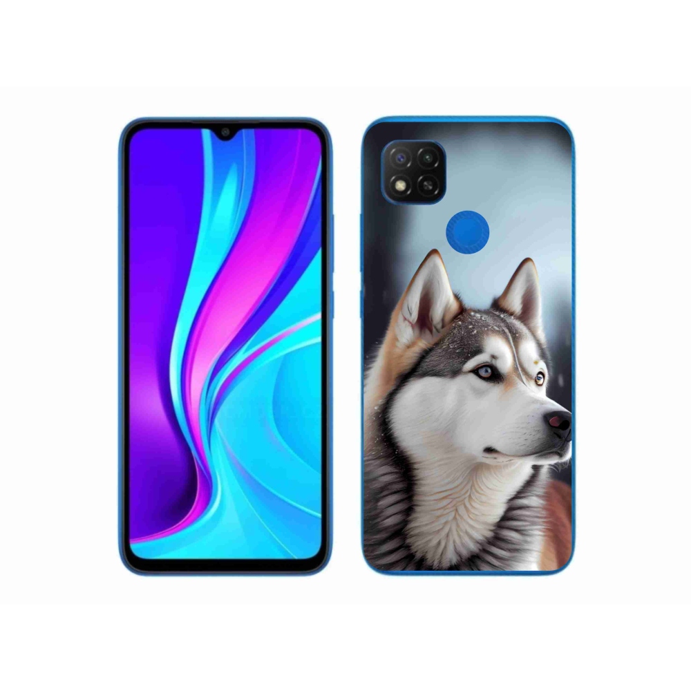 Gélový kryt mmCase na Xiaomi Redmi 9C - sibírsky husky