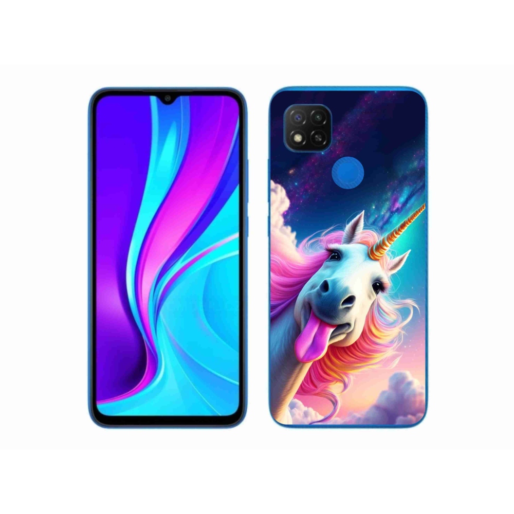 Gélový kryt mmCase na Xiaomi Redmi 9C - šialený jednorožec