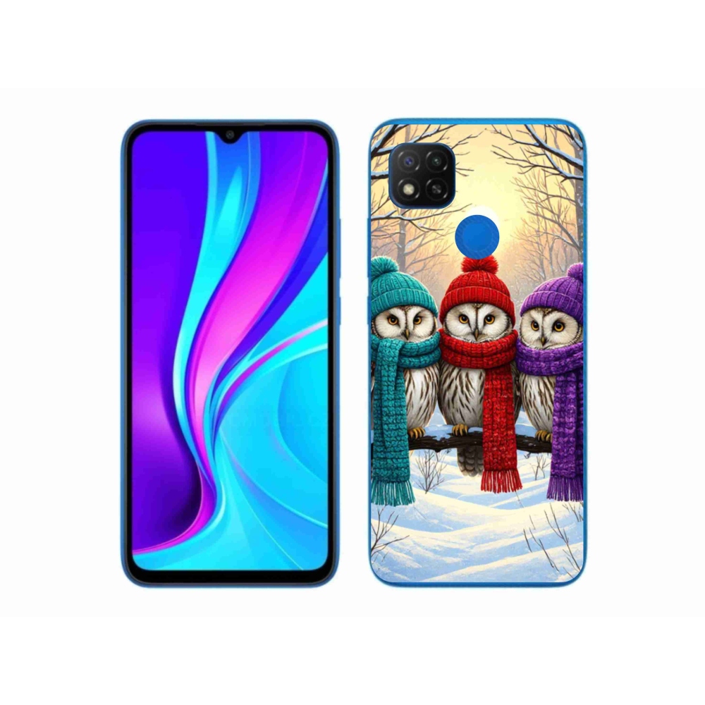 Gélový kryt mmCase na Xiaomi Redmi 9C - soví priatelia