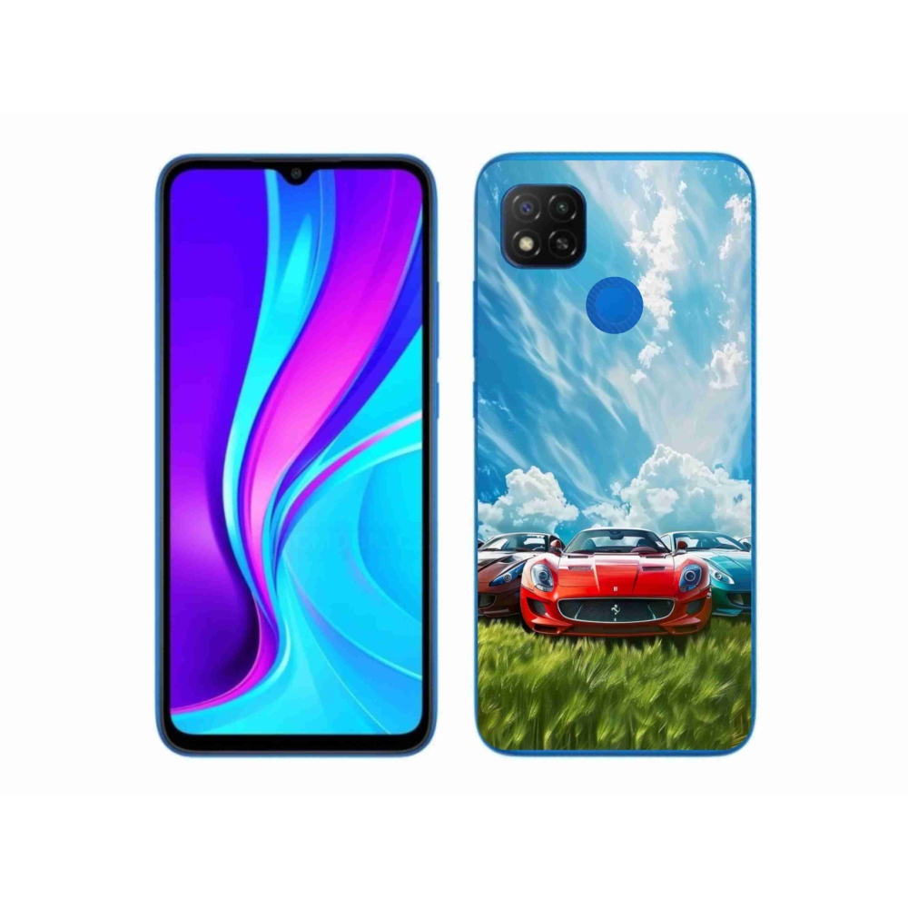 Gélový kryt mmCase na Xiaomi Redmi 9C - športové vozidlá