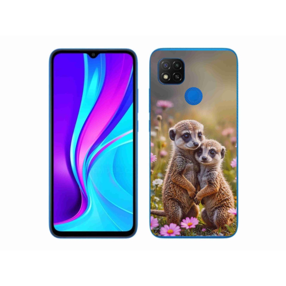 Gélový kryt mmCase na Xiaomi Redmi 9C - surikatí duo