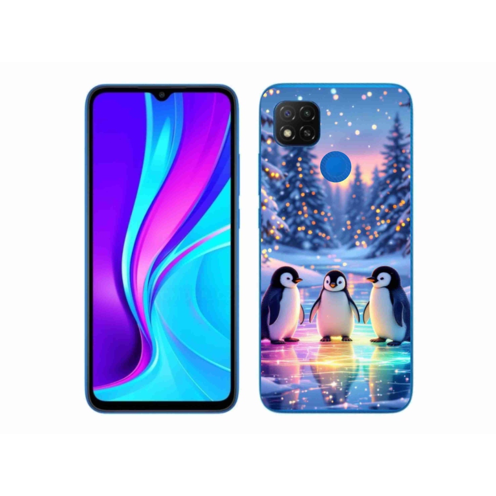 Gélový kryt mmCase na Xiaomi Redmi 9C - tučniaky