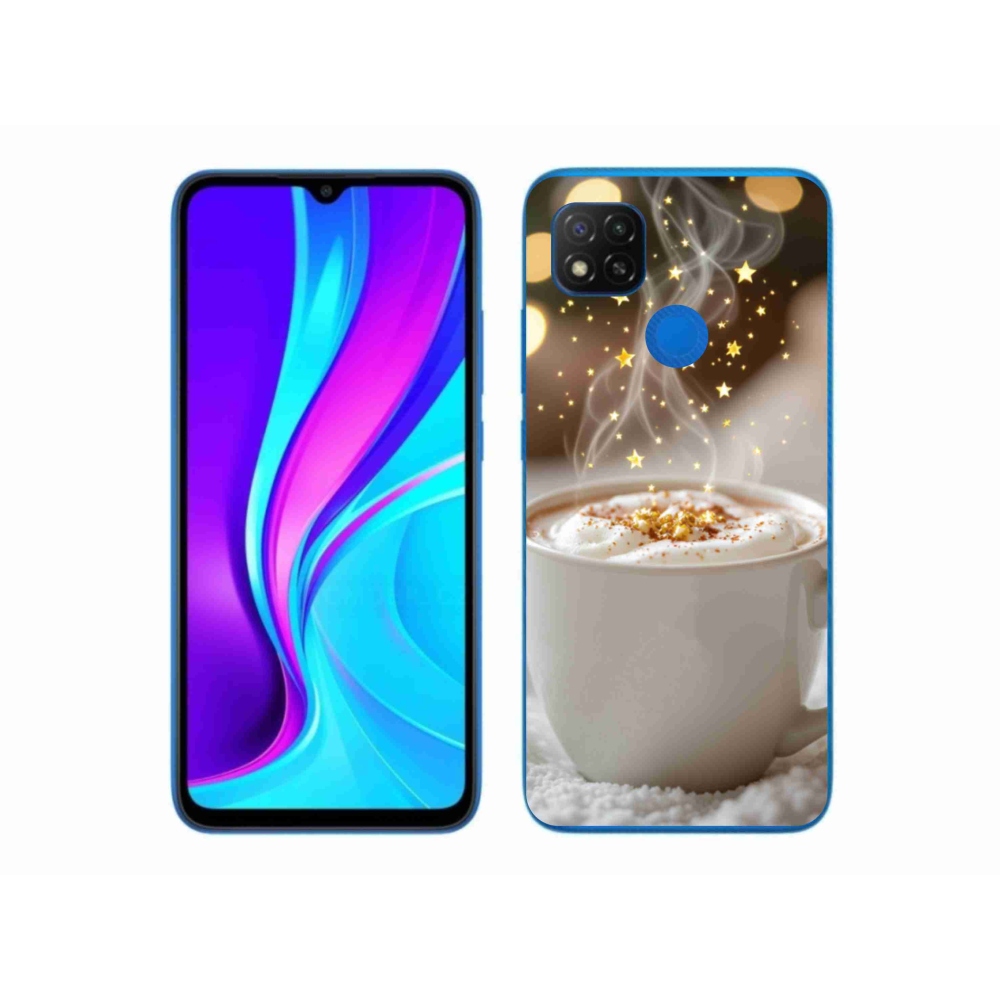 Gélový kryt mmCase na Xiaomi Redmi 9C - vianočný horúci nápoj
