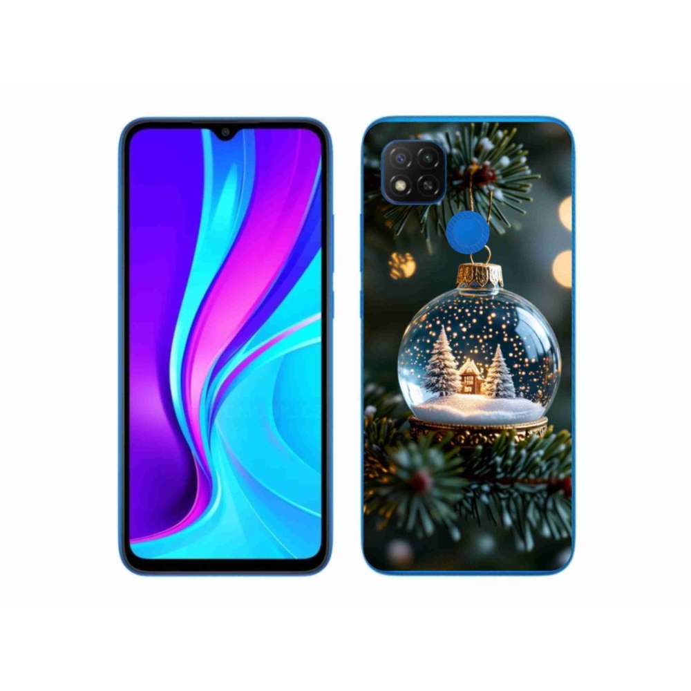 Gélový kryt mmCase na Xiaomi Redmi 9C - vianočné gule 2