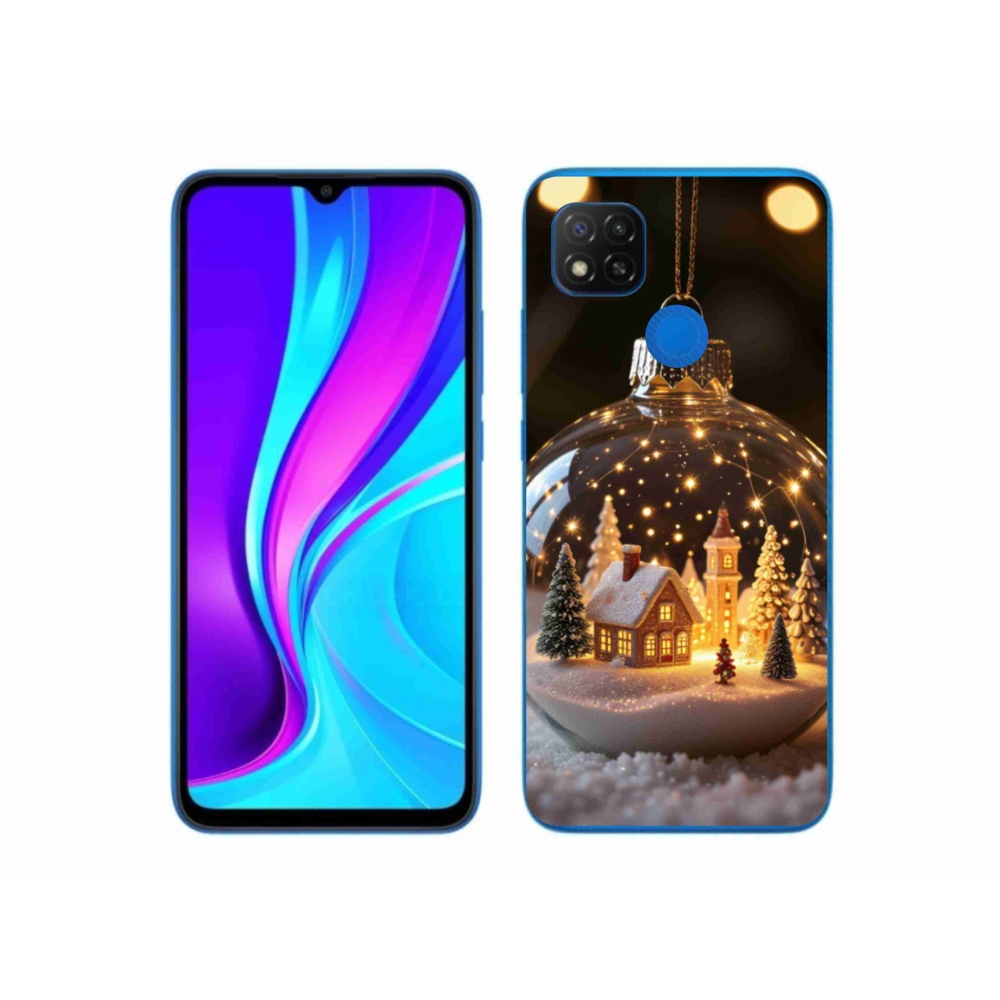 Gélový kryt mmCase na Xiaomi Redmi 9C - vianočné gule 3