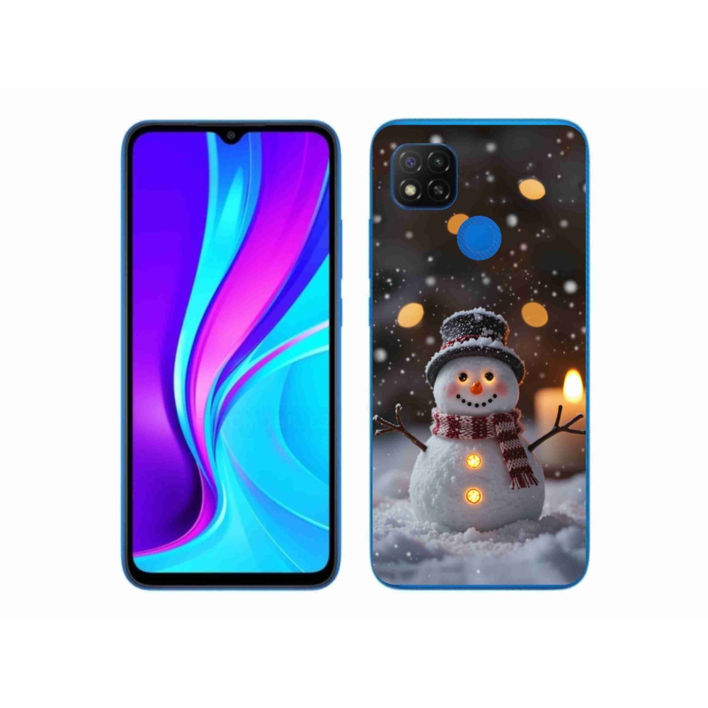 Gélový kryt mmCase na Xiaomi Redmi 9C - veselý snehuliak