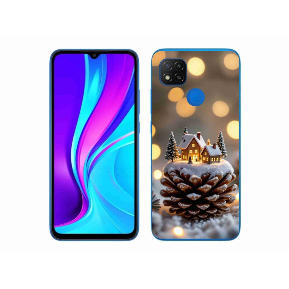 Gélový kryt mmCase na Xiaomi Redmi 9C - zimná dedinka