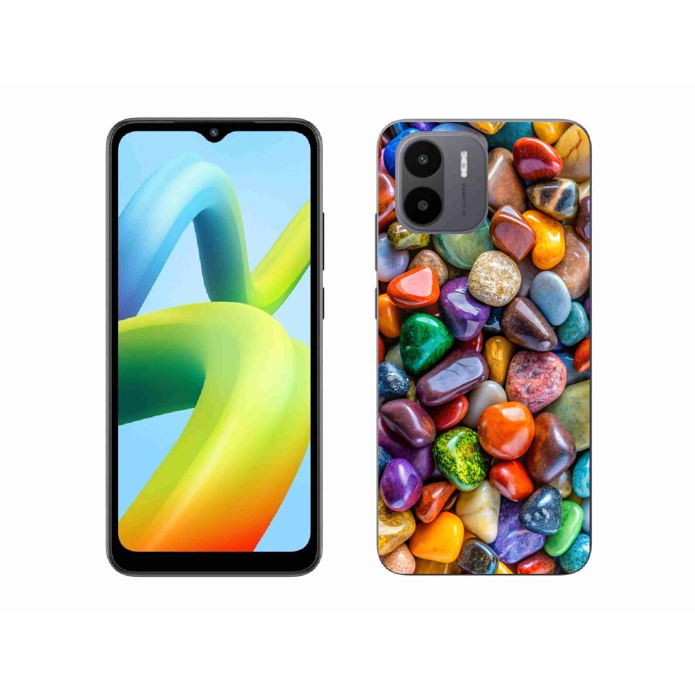 Gélový kryt mmCase na Xiaomi Redmi A1 4G - farebné kamienky
