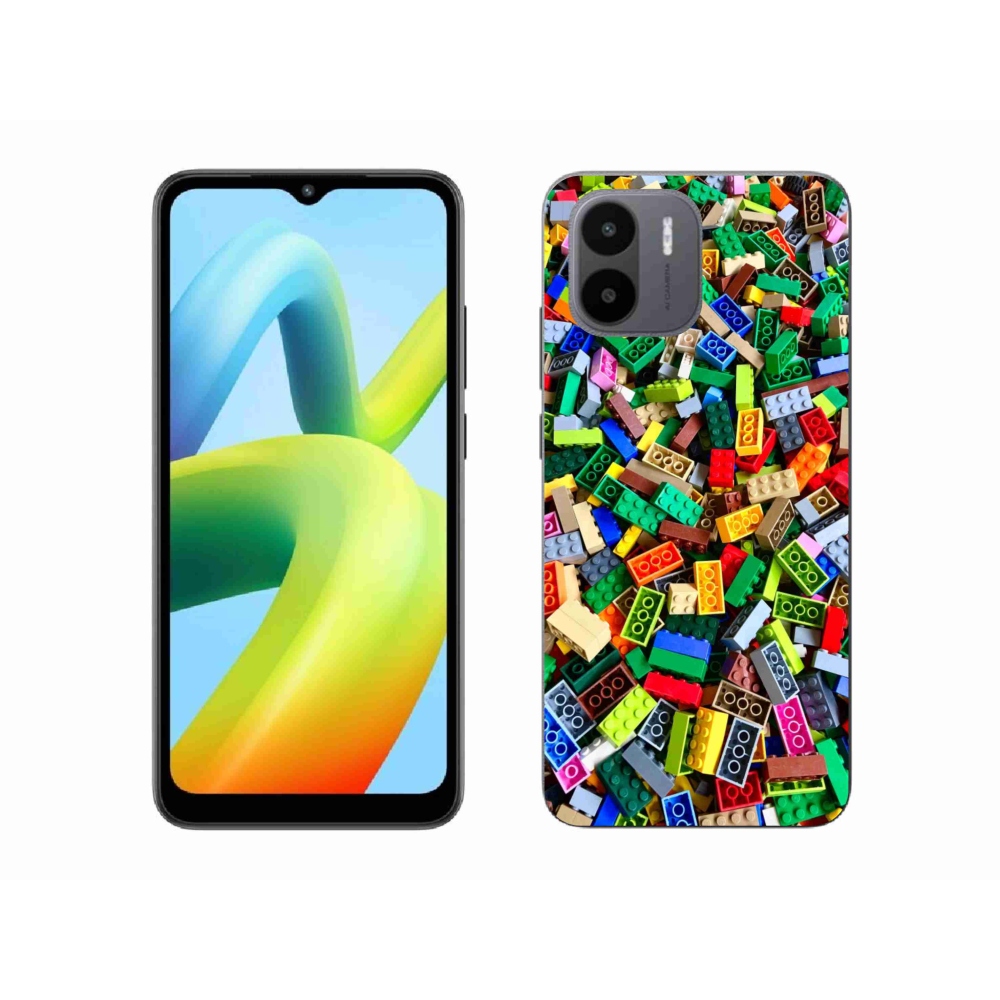 Gélový kryt mmCase na Xiaomi Redmi A1 4G - farebné stavebné kocky