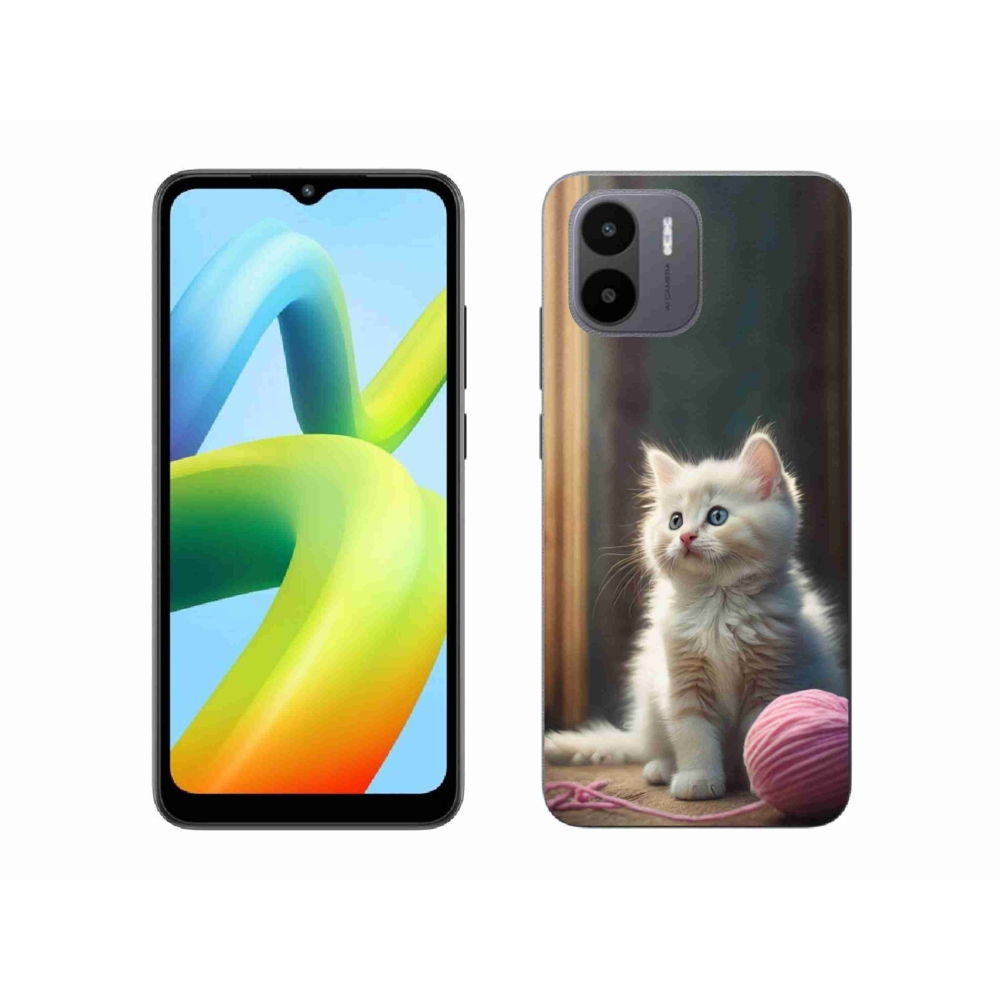 Gélový kryt mmCase na Xiaomi Redmi A1 4G - biele mačiatko 2