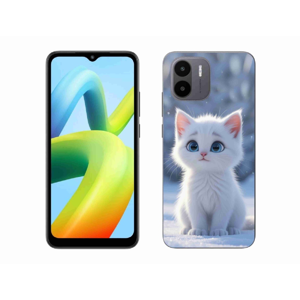 Gélový kryt mmCase na Xiaomi Redmi A1 4G - biele mačiatko 3