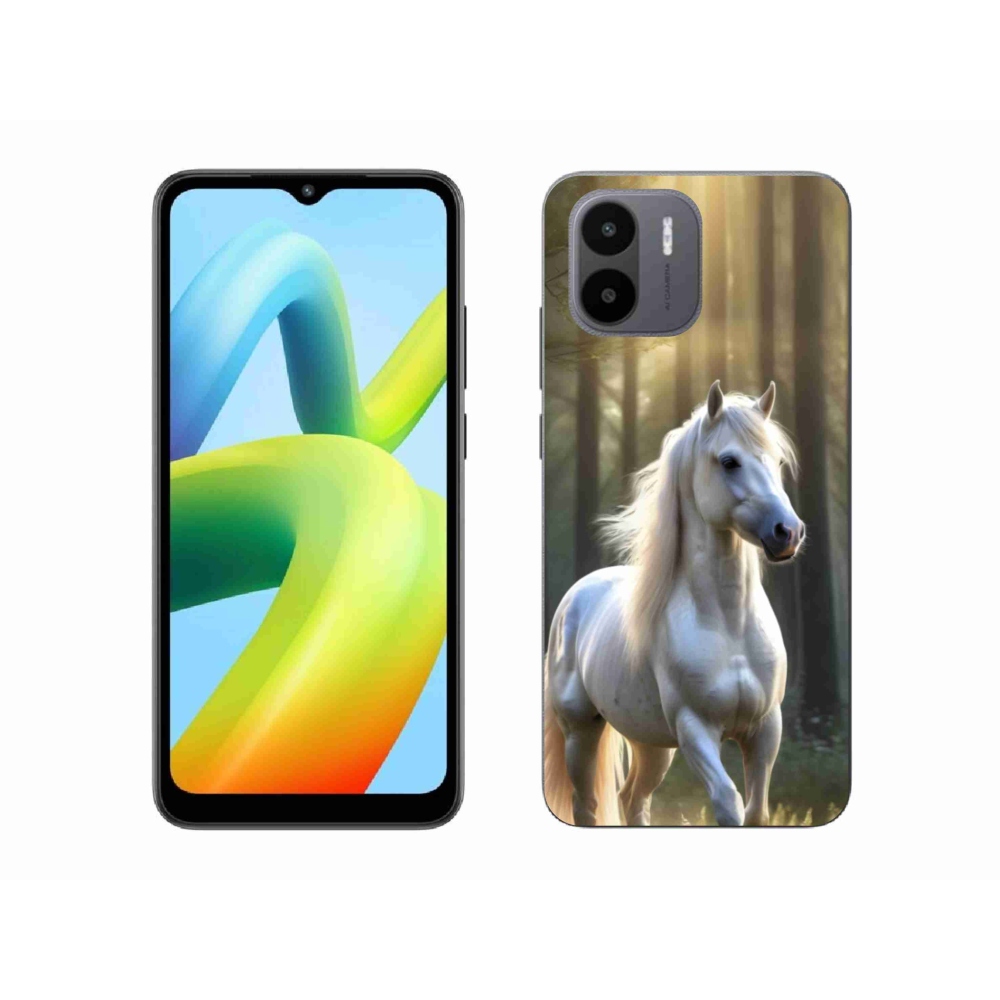 Gélový kryt mmCase na Xiaomi Redmi A1 4G - biely kôň 3