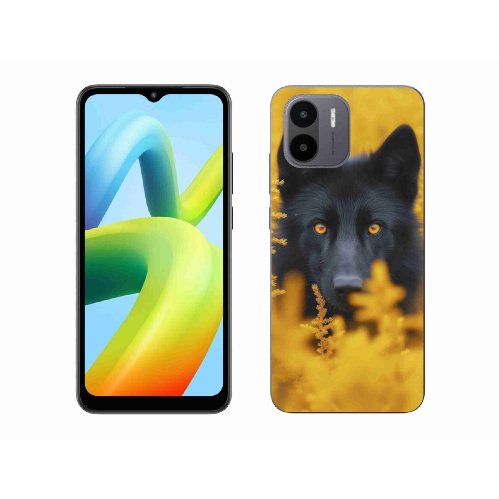 Gélový kryt mmCase na Xiaomi Redmi A1 4G - čierny vlk 2
