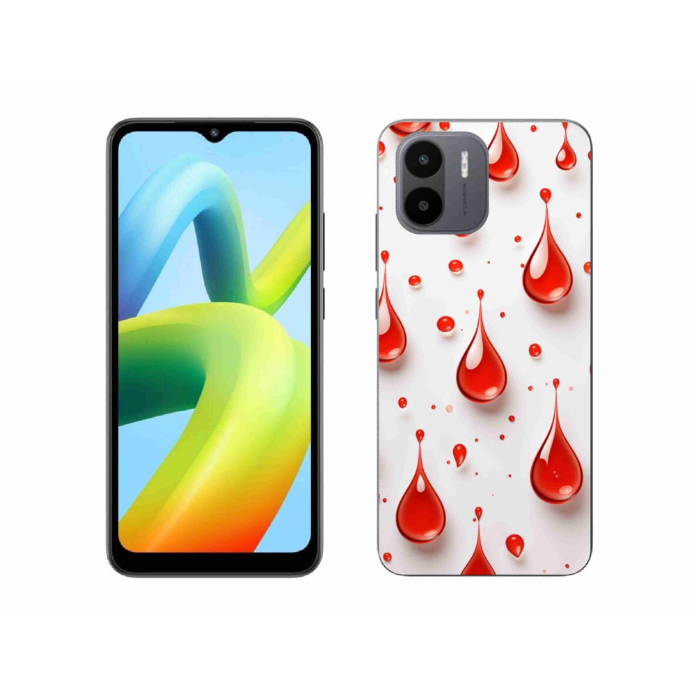 Gélový kryt mmCase na Xiaomi Redmi A1 4G - červené kvapky