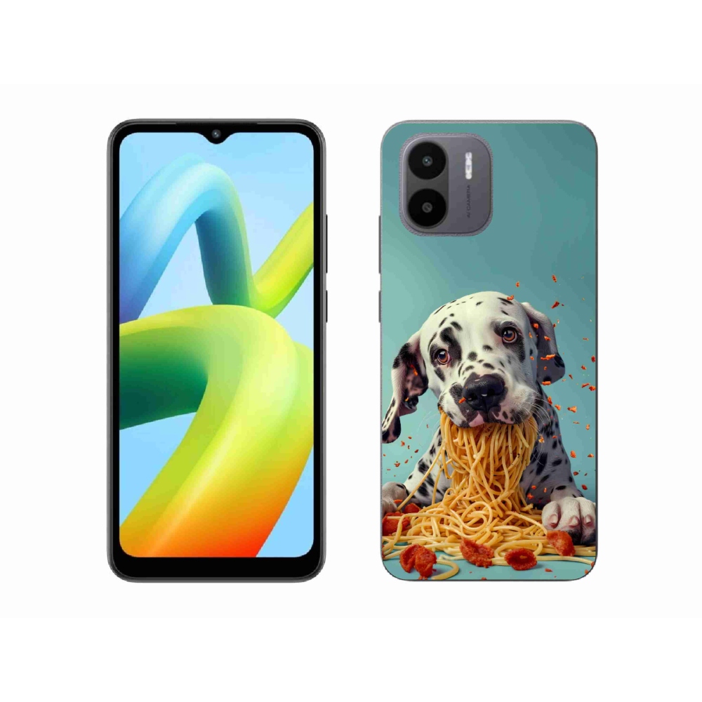 Gélový kryt mmCase na Xiaomi Redmi A1 4G - dalmatín a špagety