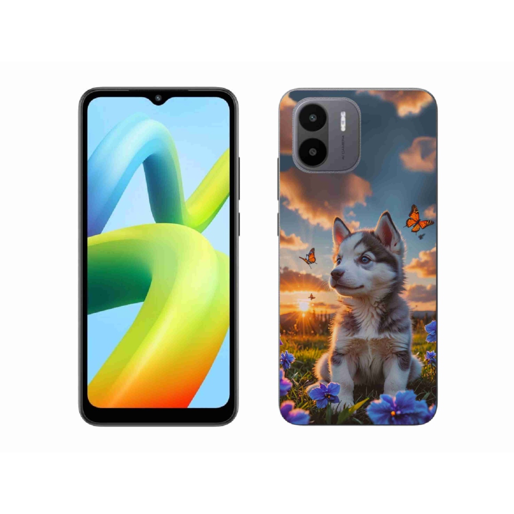 Gélový kryt mmCase na Xiaomi Redmi A1 4G - husky pri západe slnka