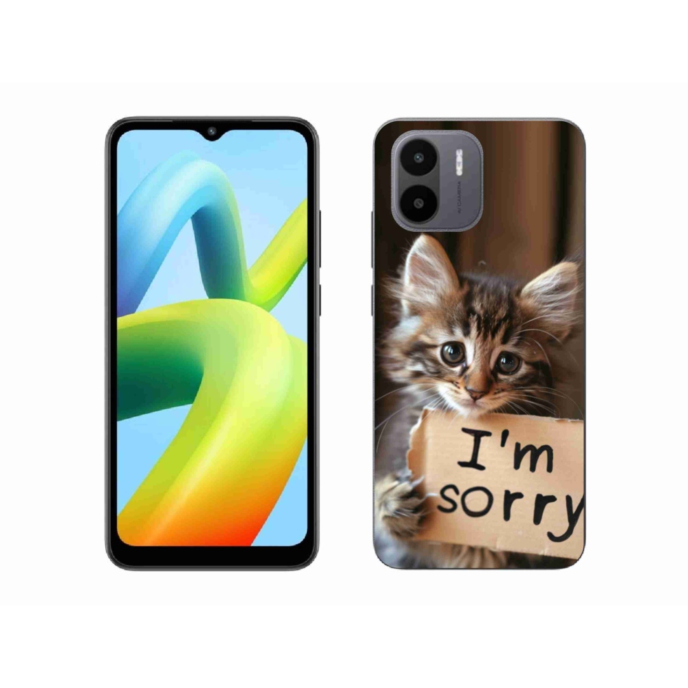 Gélový kryt mmCase na Xiaomi Redmi A1 4G - mačacie ospravedlnenie