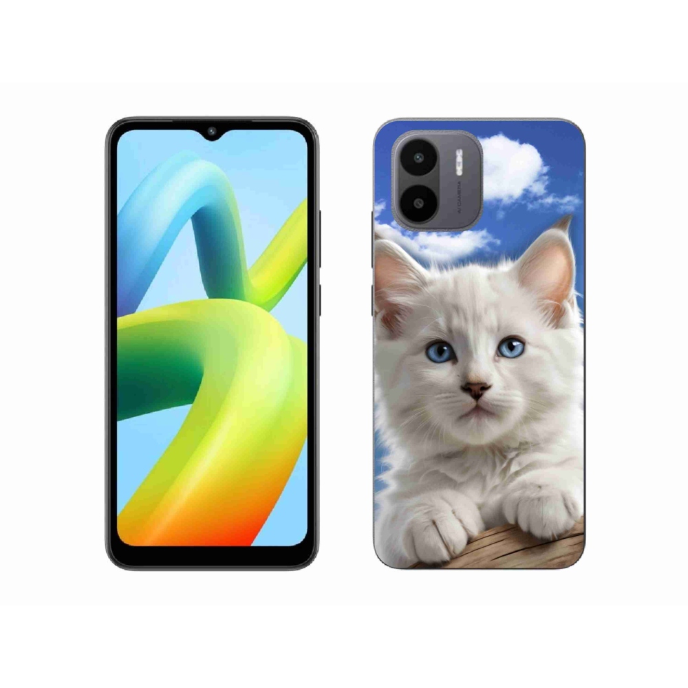 Gélový kryt mmCase na Xiaomi Redmi A1 4G - mačiatko a oblaky