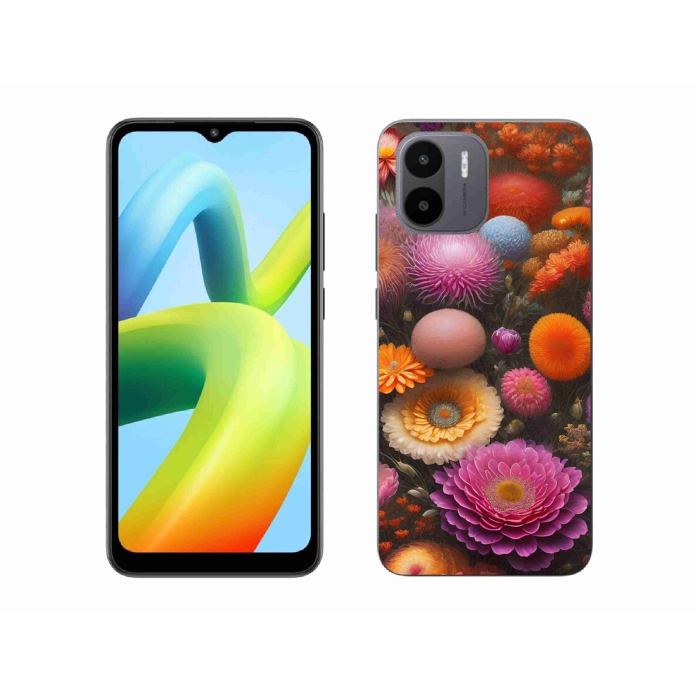 Gélový kryt mmCase na Xiaomi Redmi A1 4G - kvetinová kompozícia