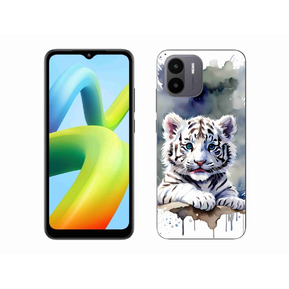 Gélový kryt mmCase na Xiaomi Redmi A1 4G - mláďa bieleho tigra