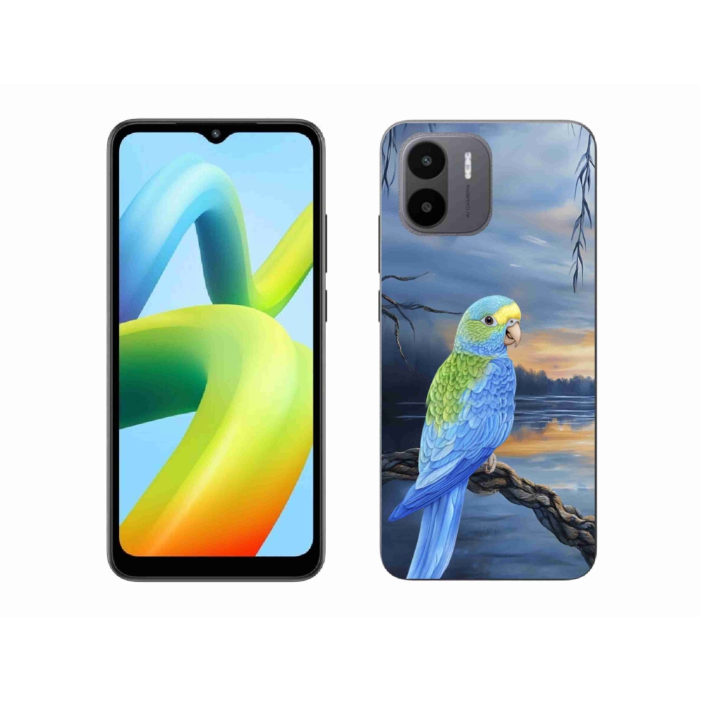 Gélový kryt mmCase na Xiaomi Redmi A1 4G - modrý papagáj