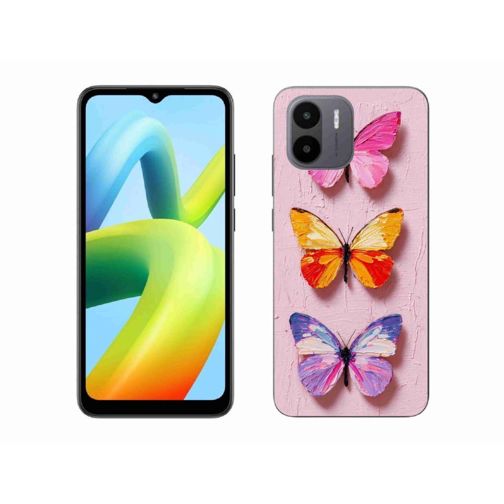 Gélový kryt mmCase na Xiaomi Redmi A1 4G - motýlia trojica