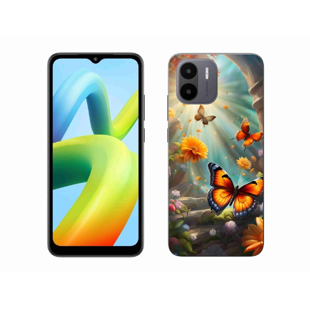 Gélový kryt mmCase na Xiaomi Redmi A1 4G - motýlia záhrada 2