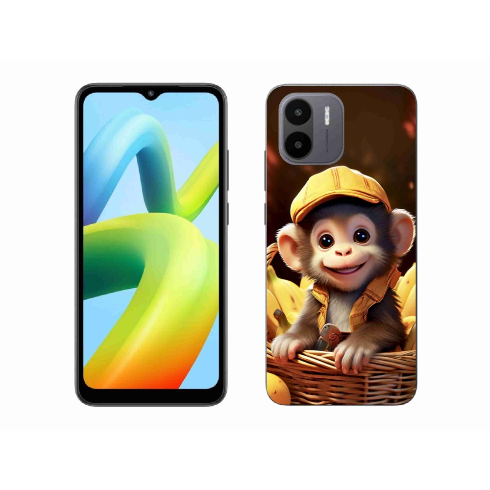 Gélový kryt mmCase na Xiaomi Redmi A1 4G - opice v košíku