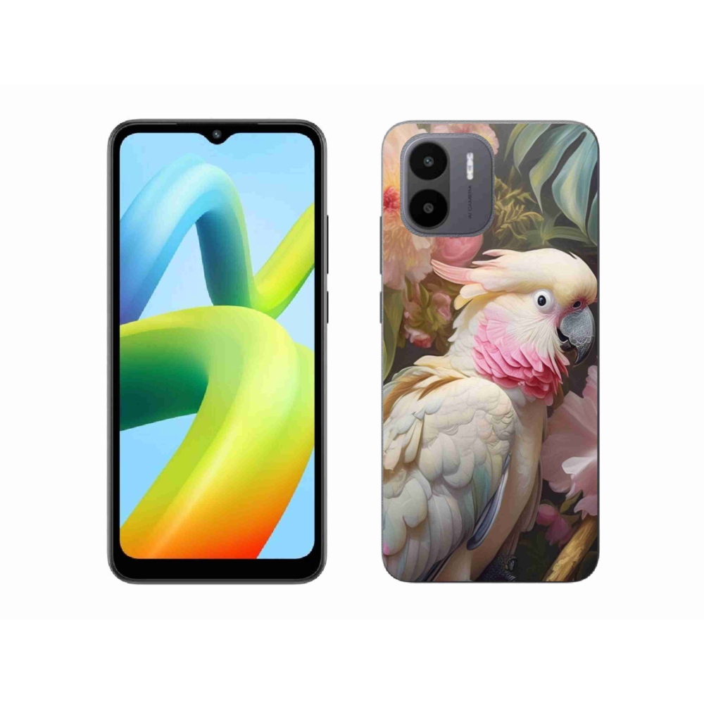 Gélový kryt mmCase na Xiaomi Redmi A1 4G - papagáj kakadu ružový 2