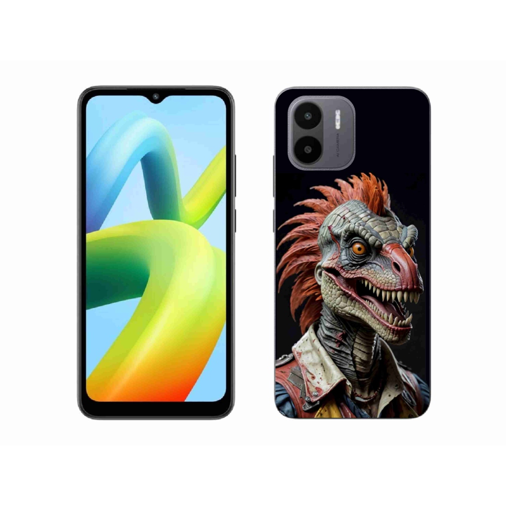 Gélový kryt mmCase na Xiaomi Redmi A1 4G - punk dinosaurus