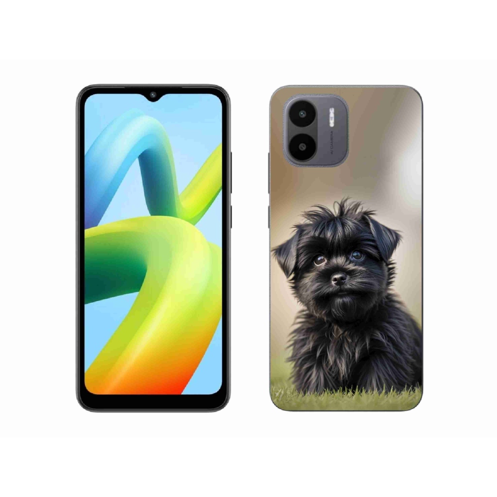 Gélový kryt mmCase na Xiaomi Redmi A1 4G - roztomilý čierny psík