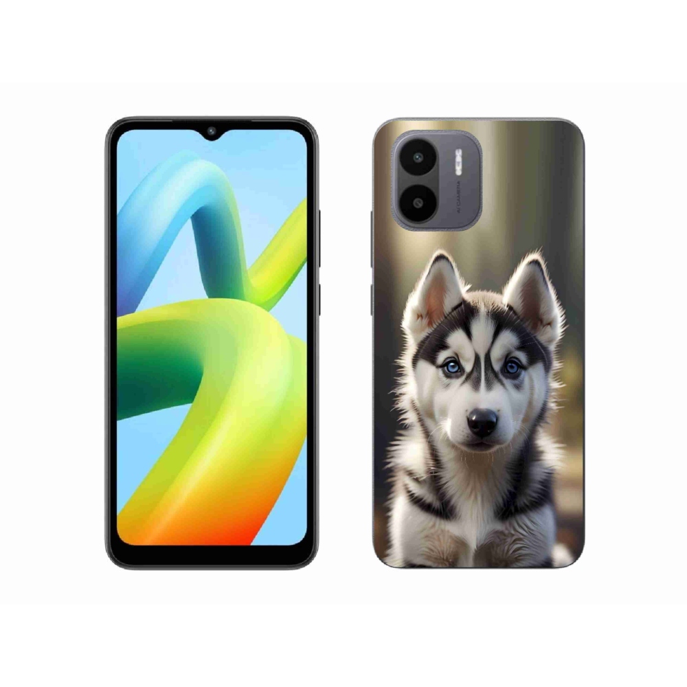 Gélový kryt mmCase na Xiaomi Redmi A1 4G - roztomilý sibírsky husky