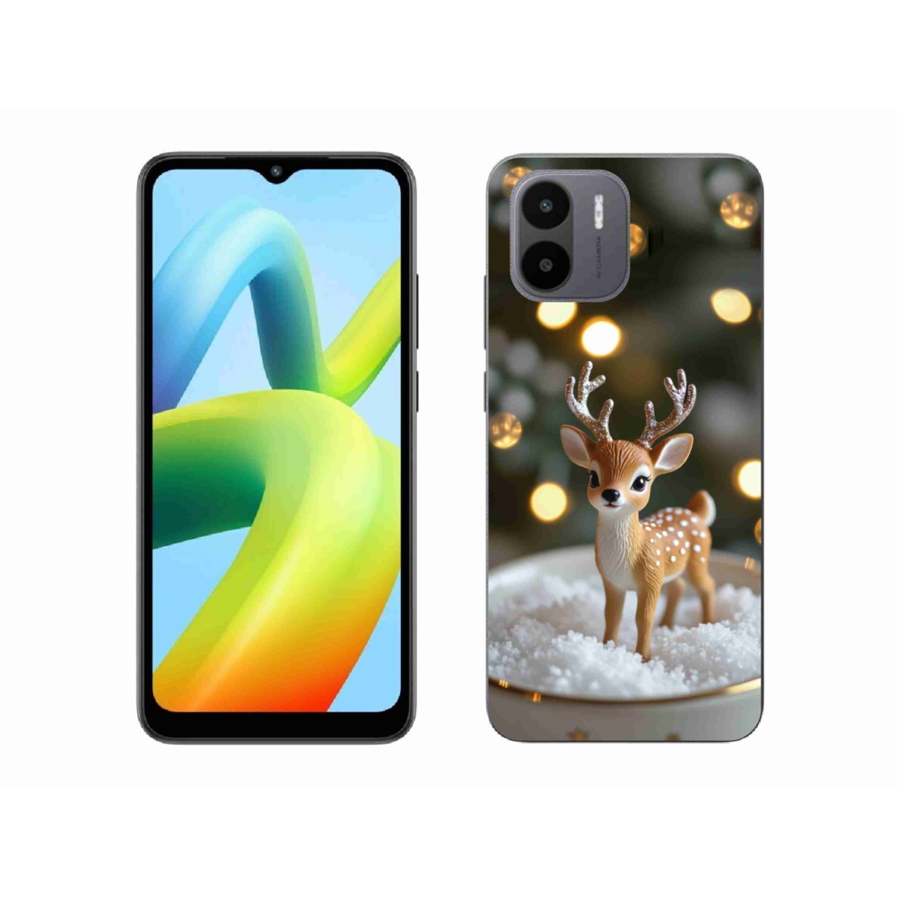 Gélový kryt mmCase na Xiaomi Redmi A1 4G - roztomilý vianočný jeleň