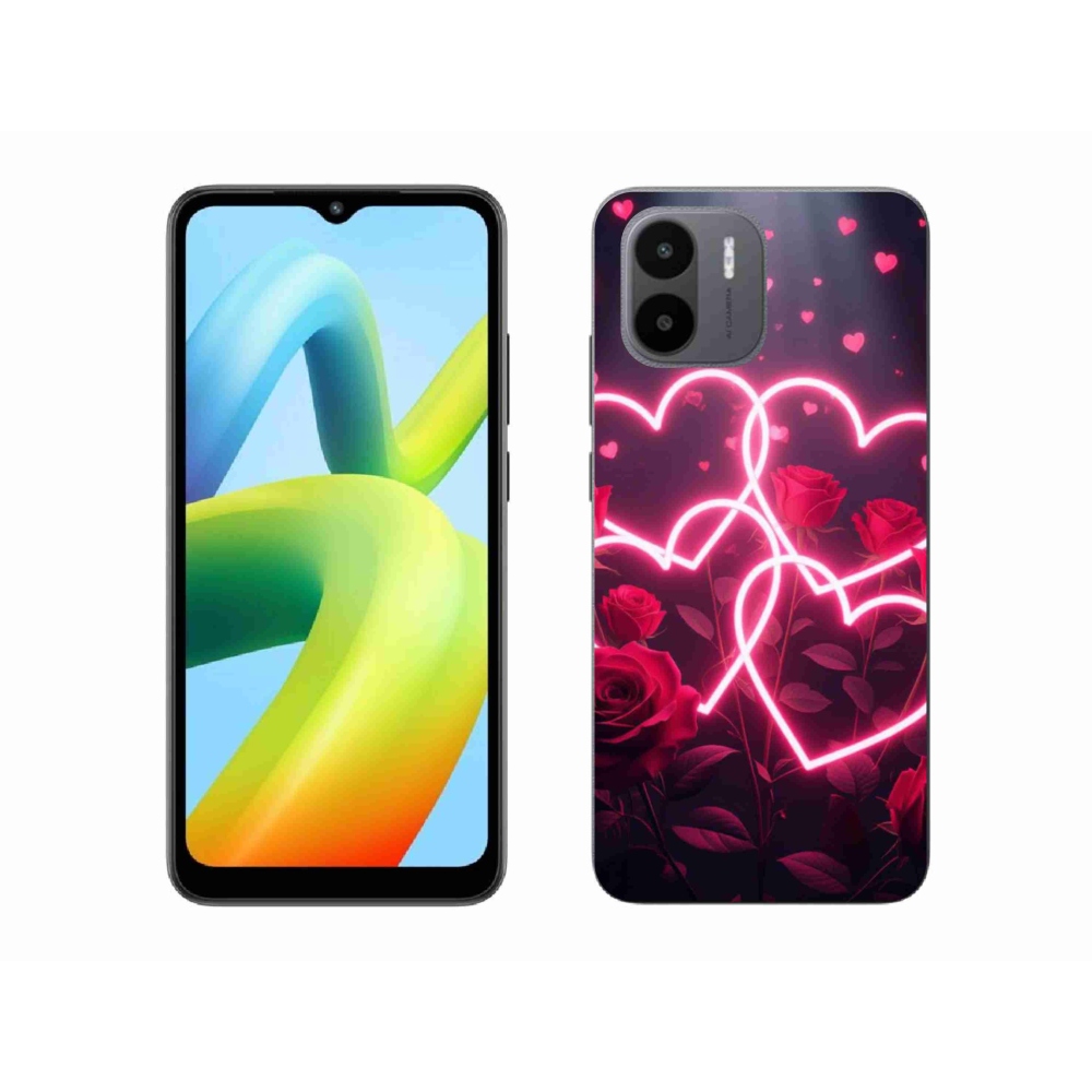 Gélový kryt mmCase na Xiaomi Redmi A1 4G - srdce lásky