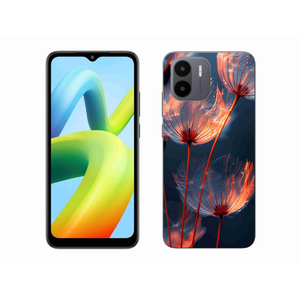 Gélový kryt mmCase na Xiaomi Redmi A1 4G - svetielkujúce páperie