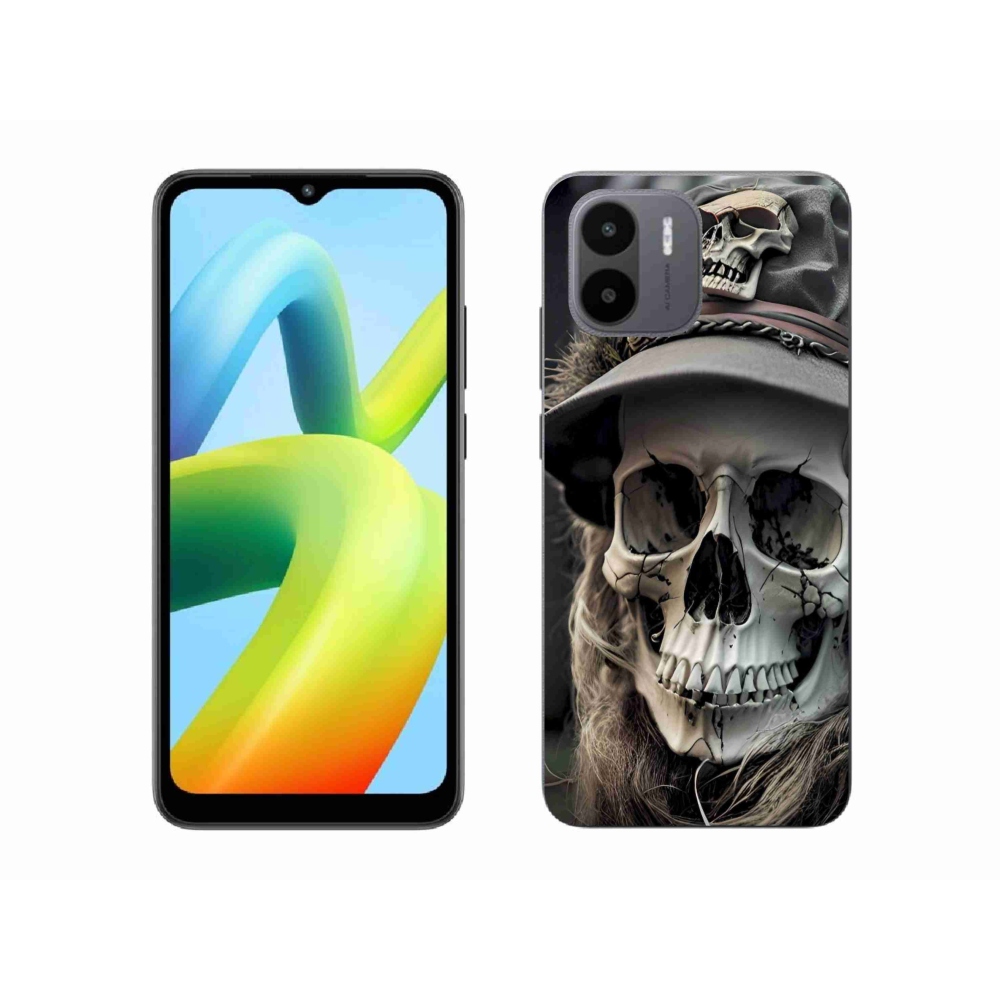 Gélový kryt mmCase na Xiaomi Redmi A1 4G - temná lebka