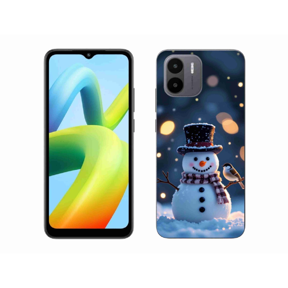 Gélový kryt mmCase na Xiaomi Redmi A1 4G - vianočný snehuliak