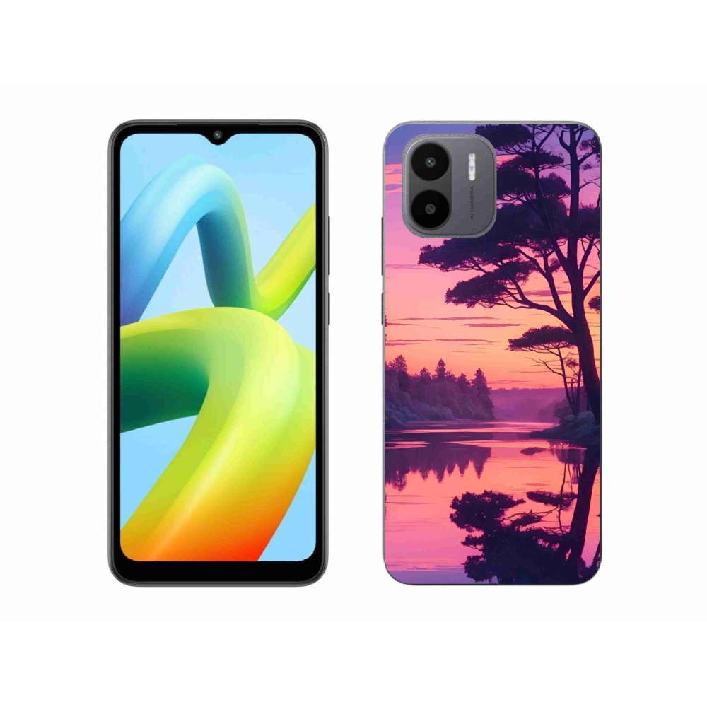 Gélový kryt mmCase na Xiaomi Redmi A1 4G - západ slnka nad jazerom