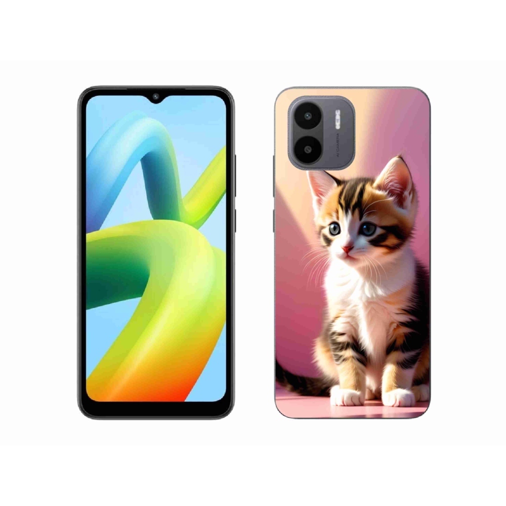 Gélový kryt mmCase na Xiaomi Redmi A1 4G - zvedavé mačiatko 2