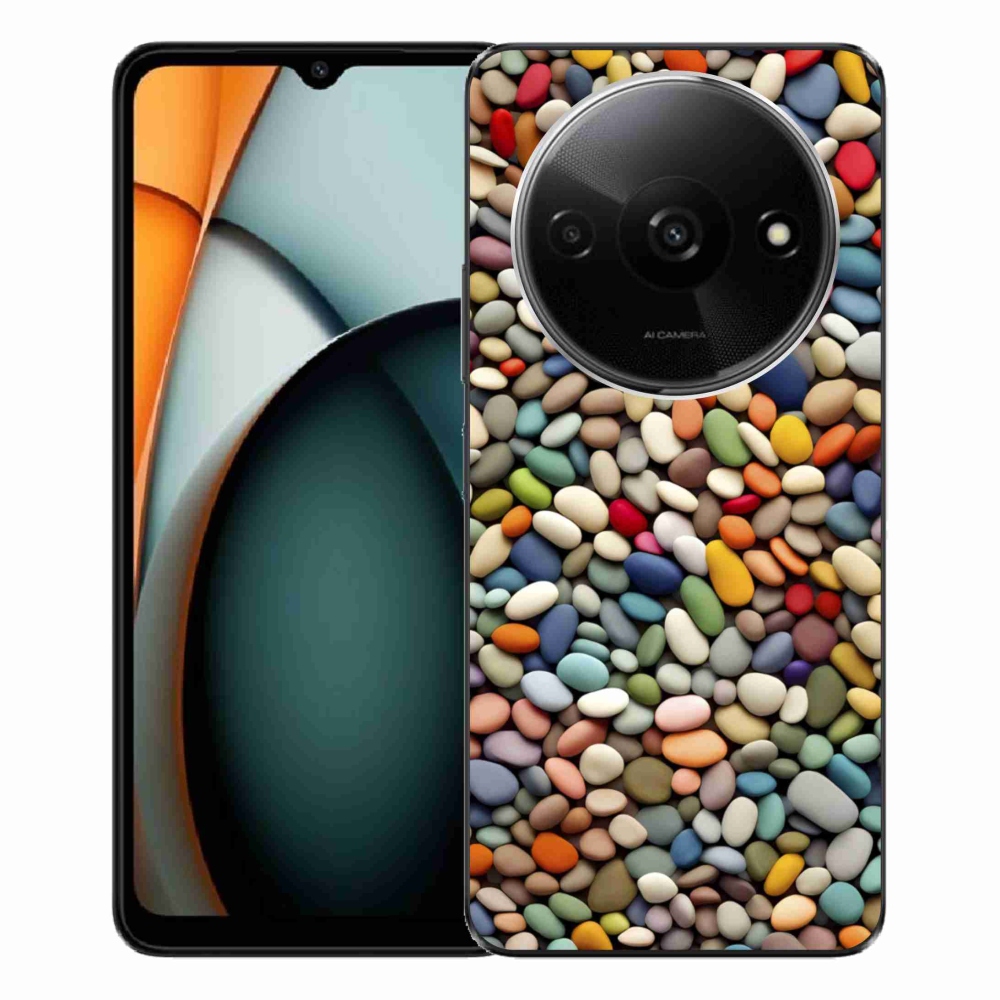 Gélový kryt mmCase na Xiaomi Redmi A3 - farebné kamienky 2