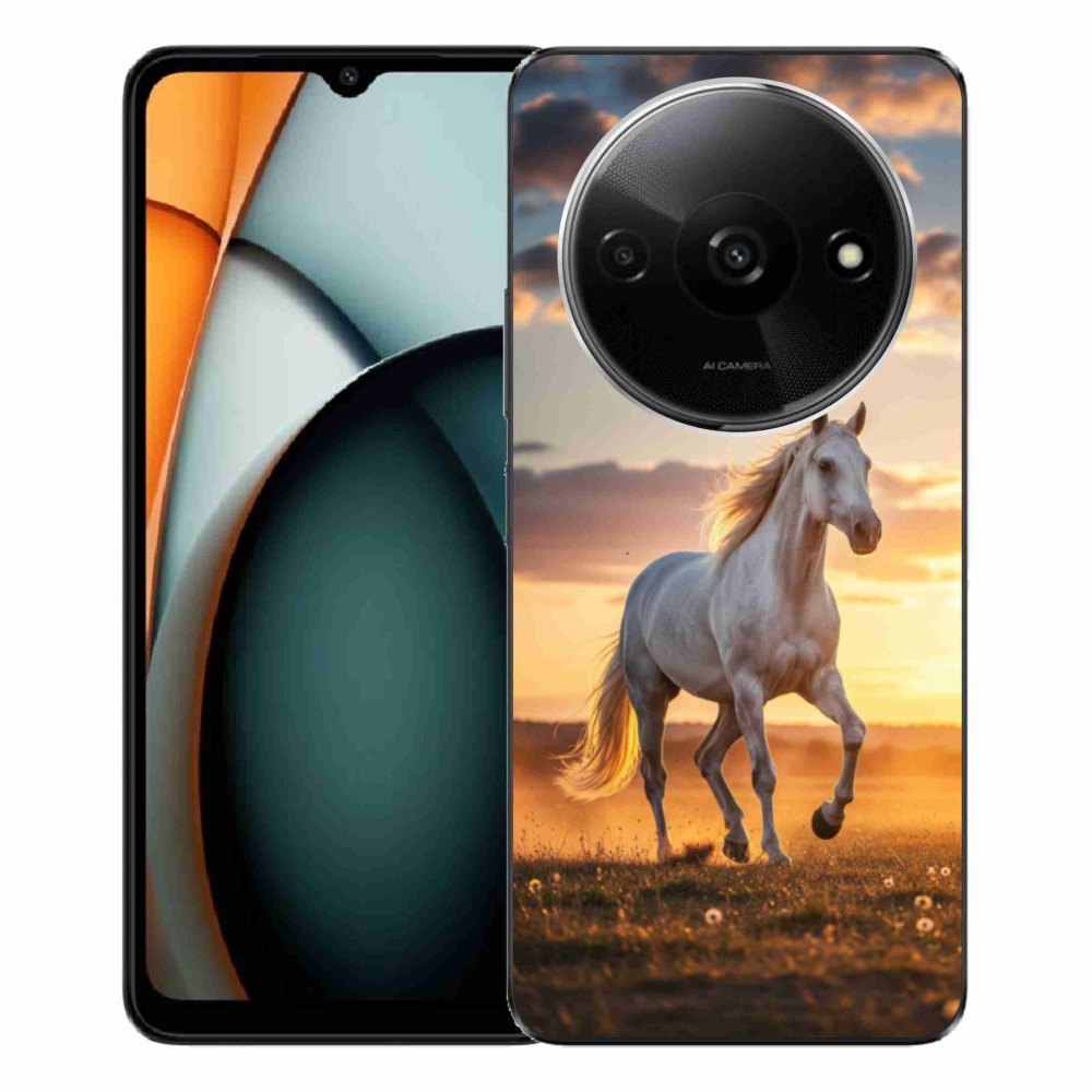 Gélový kryt mmCase na Xiaomi Redmi A3 - bežiaci biely kôň 2