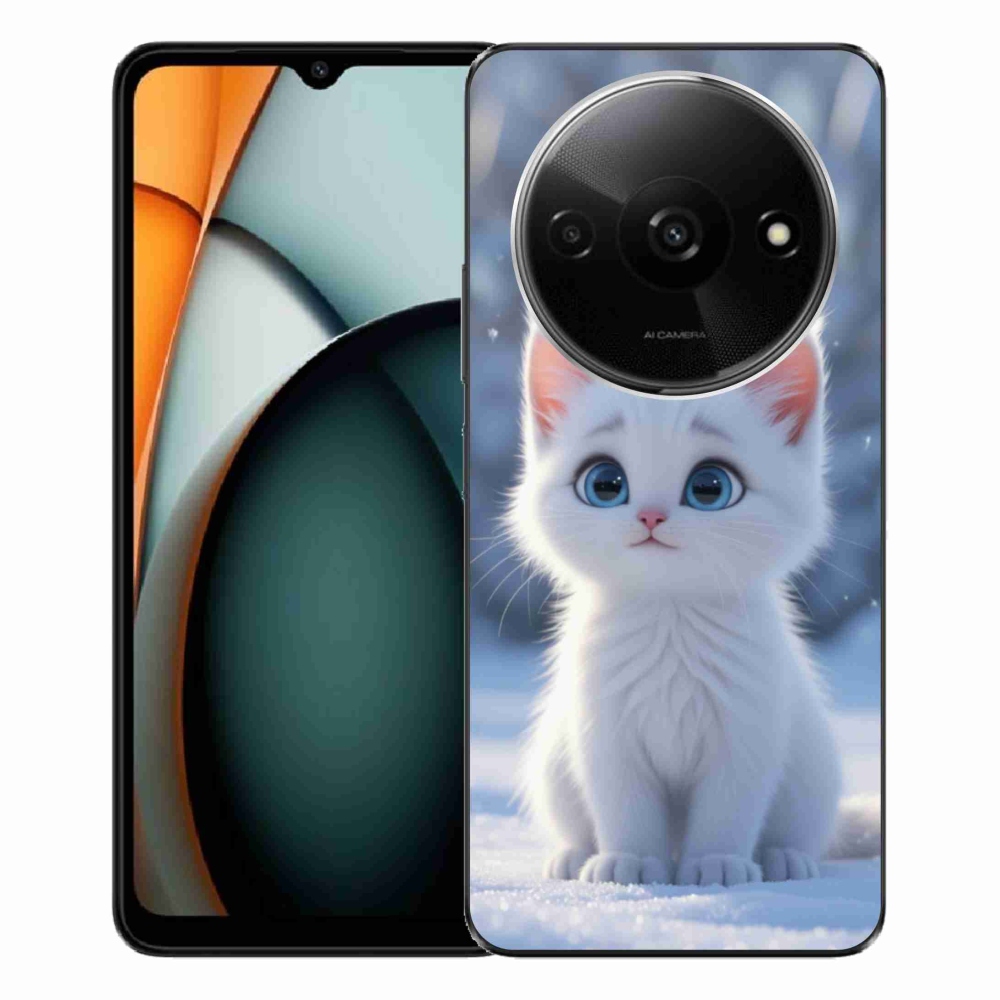 Gélový kryt mmCase na Xiaomi Redmi A3 - biele mačiatko 3