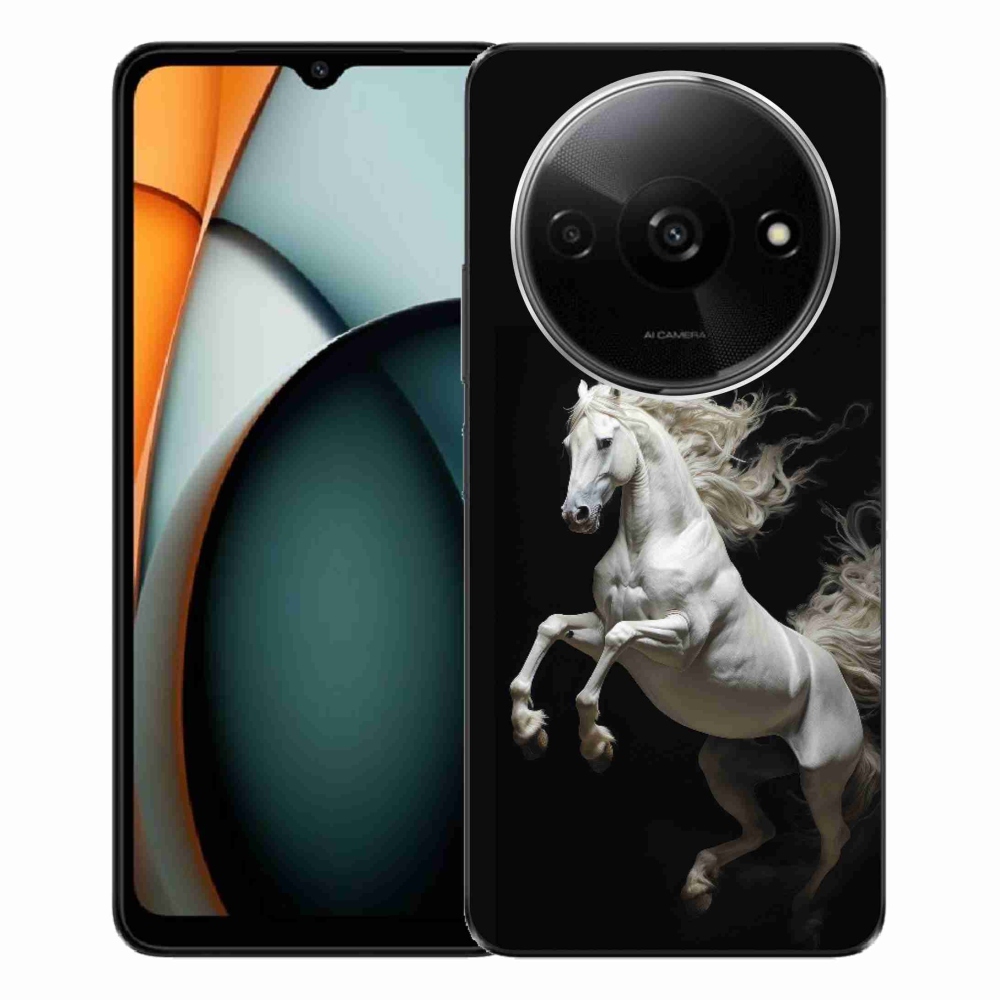 Gélový kryt mmCase na Xiaomi Redmi A3 - biely kôň 4