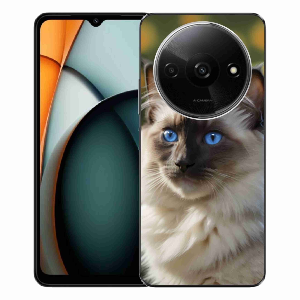 Gélový kryt mmCase na Xiaomi Redmi A3 - biely ragdoll