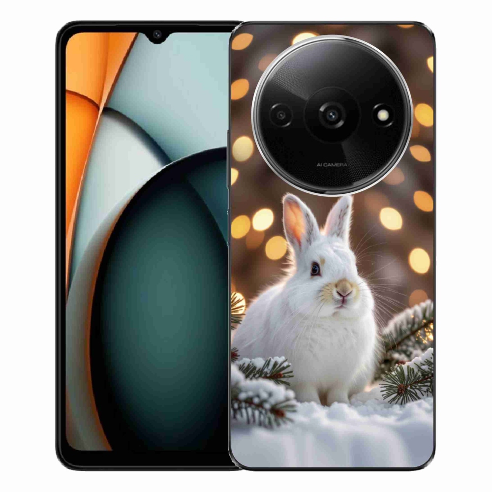 Gélový kryt mmCase na Xiaomi Redmi A3 - biely zajac